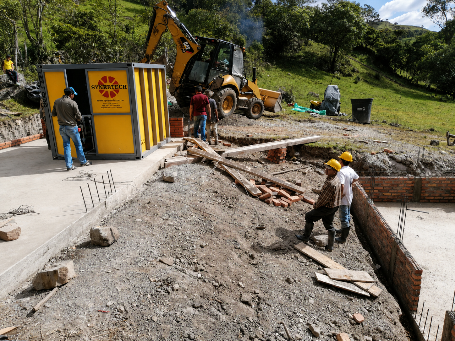Planta contenedorizada para tratamiento de aguas residuales y agua potable COD 056: EDWIN CARDENAS