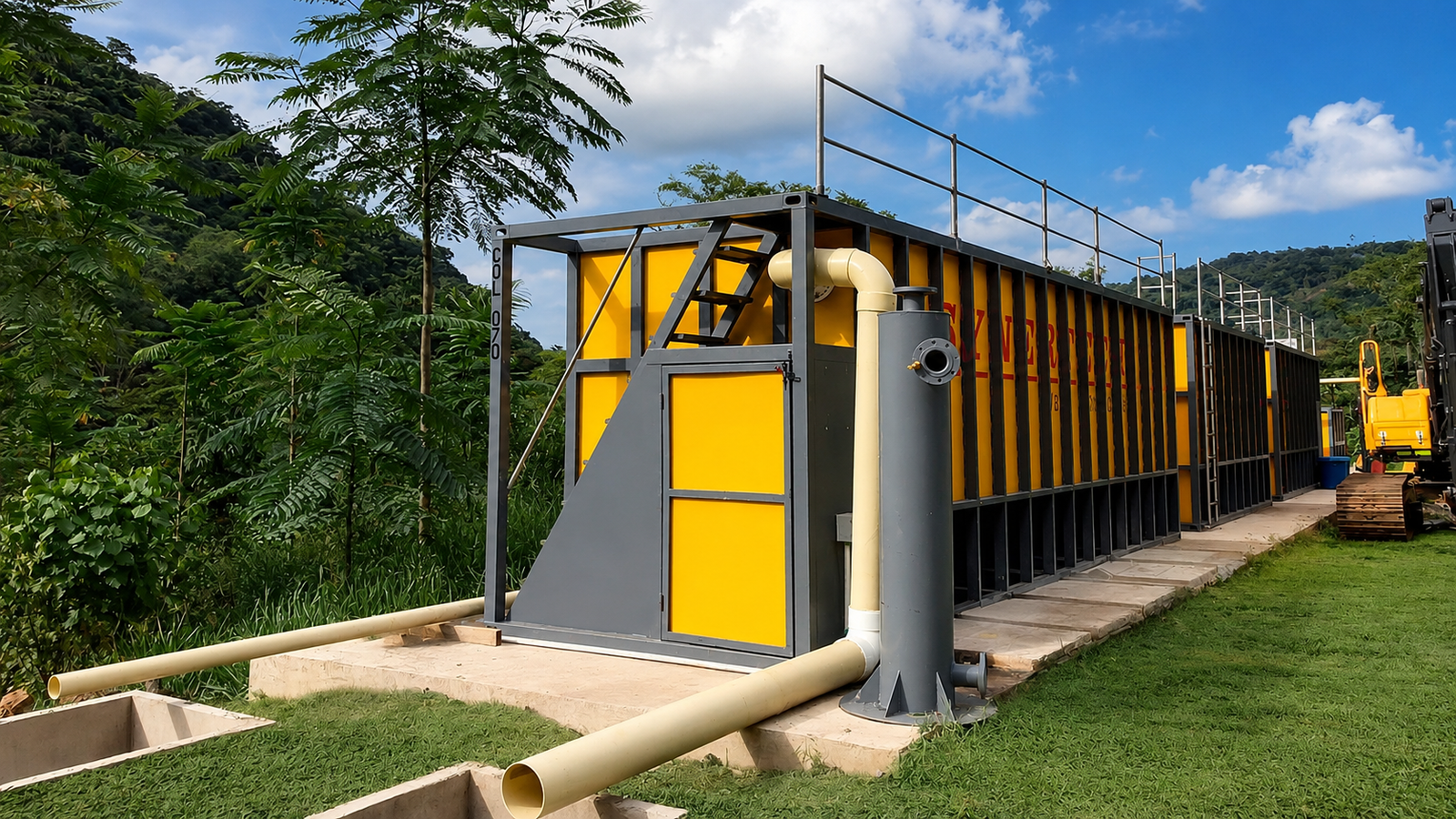 Planta contenedorizada para tratamiento de aguas residuales y agua potable COD 070: HMV INGENIEROS