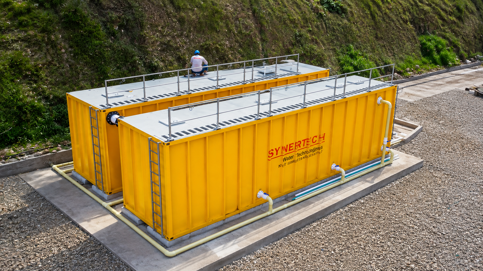 Planta contenedorizada para tratamiento de aguas residuales y agua potable COD 156: COPCECOL