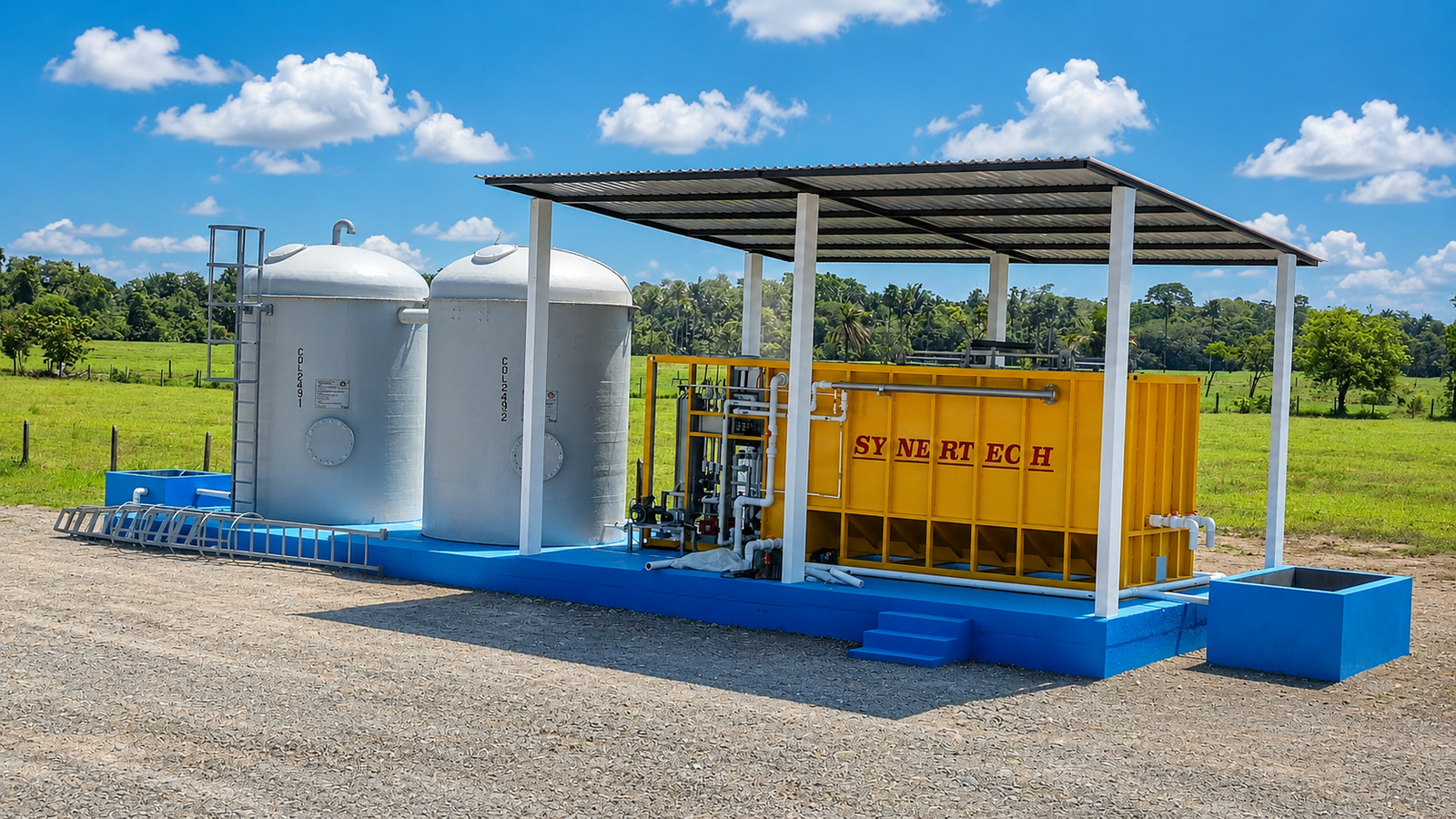 Planta contenedorizada para tratamiento de aguas residuales y agua potable COD 247: COMERCIALIZADORA EL TRIUNFO SAS