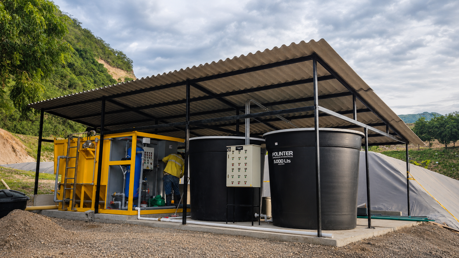 Planta contenedorizada para tratamiento de aguas residuales y agua potable COD 313: ELMER OROZCO - BEST INGENIERÍA