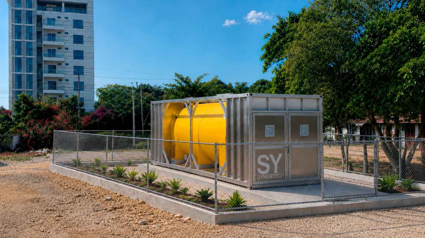 Planta de Tratamiento Multifamiliar en Fibra de Vidrio Ecoball SBR